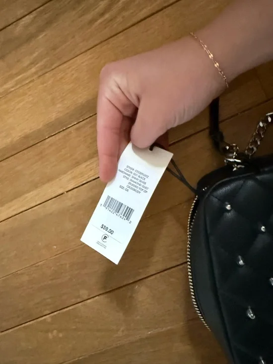 Rebecca Minkoff Black Quilted Crossbody with Chain Strap - Picture 5 of 5